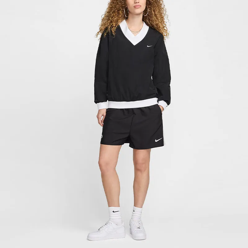 Nike Sportswear Essential Women's Loose Uv Woven Long Sleeve V Neck Top-2