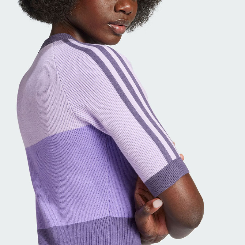 [ADIDAS] ワンピース KSENIASCHNAIDER ニットドレス パープル adidas Kseniaschnaider Knit Dress | REVERSIBLE