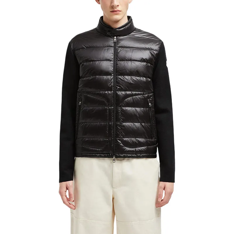 Moncler Logo Patch Padded Zip Up Cardigan-2