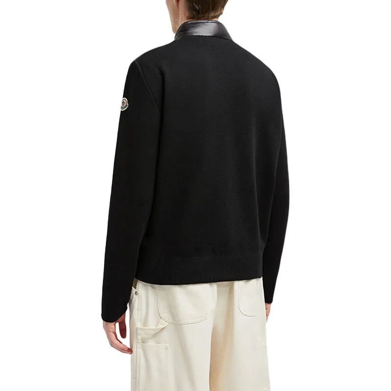 Moncler Logo Patch Padded Zip Up Cardigan-3
