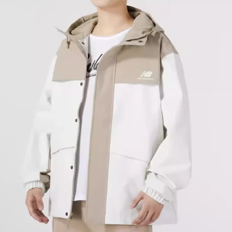 New Balance Jackets Men Khaki-5