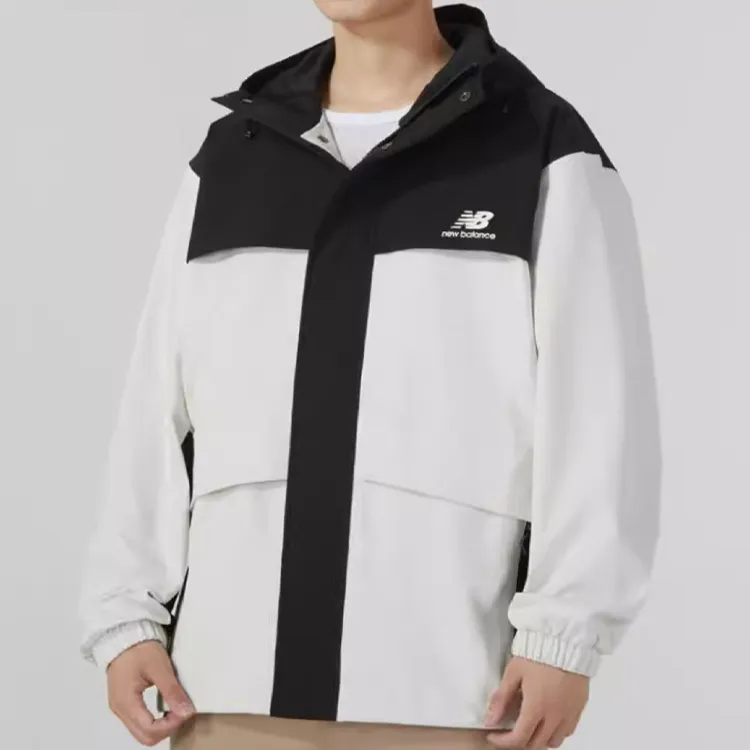 New Balance SDS Jackets Men Black/White-4