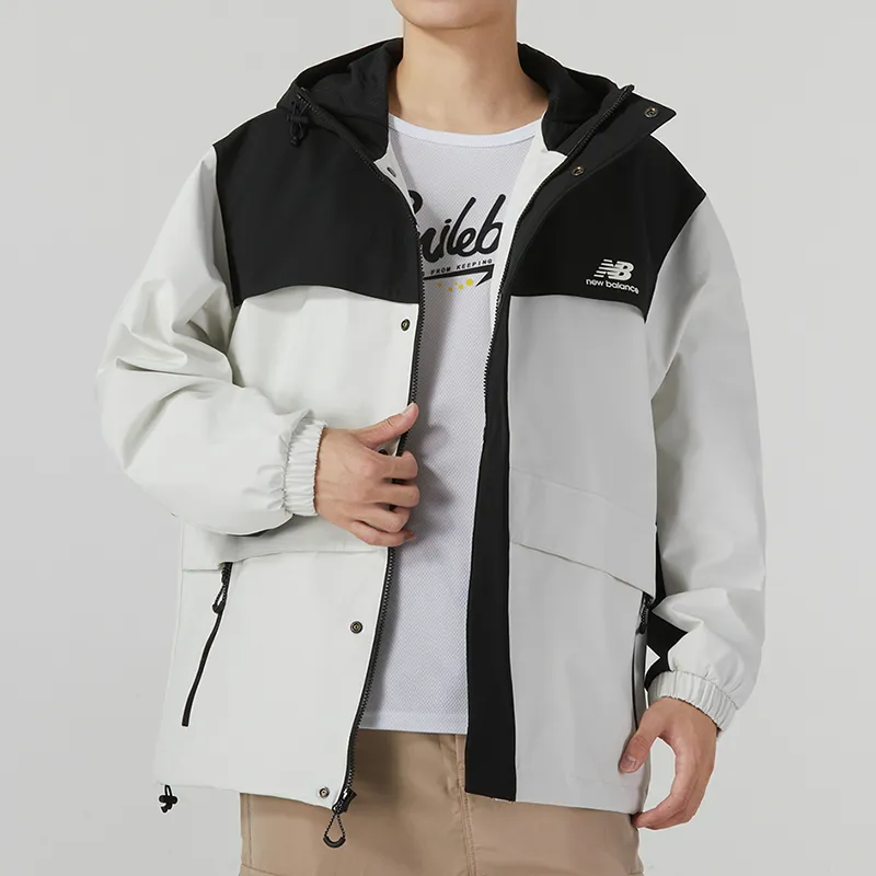 New Balance SDS Jackets Men Black/White-2