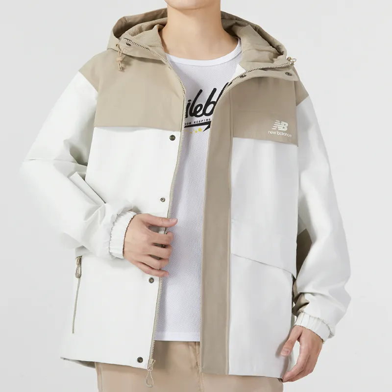 New Balance Jackets Men Khaki-2