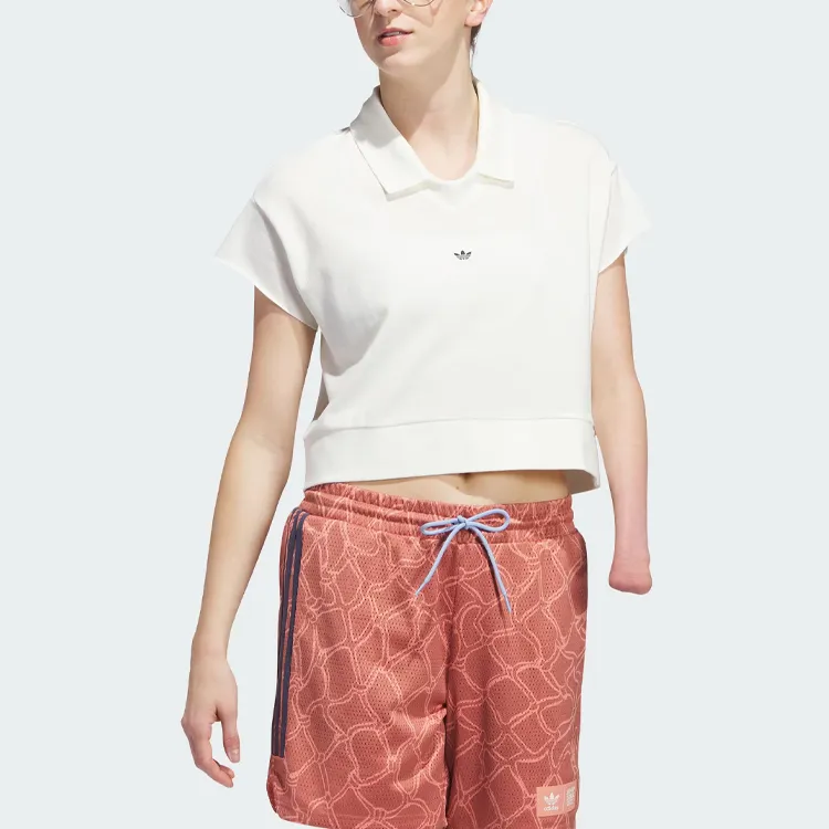 Adidas Originals Polo Shirt Polo Shirt Women's Jade White-3