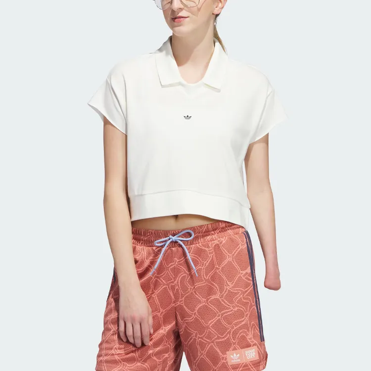 Adidas Originals Polo Shirt Polo Shirt Women's Jade White-1