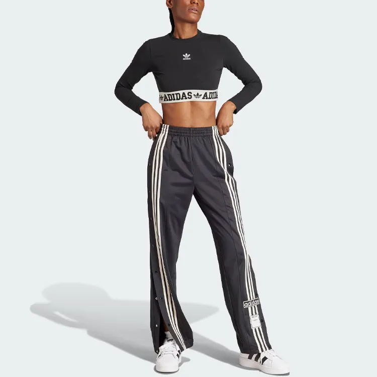 Adidas Originals Set in Sleeve T Shirt Women's Black-3