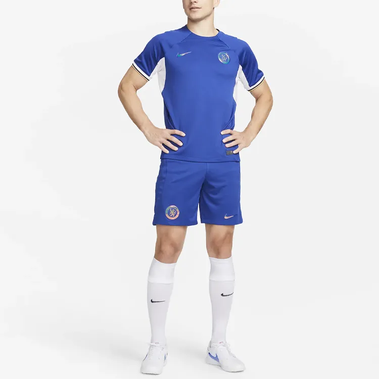 Nike Soccer Jerseys Men Blue-2