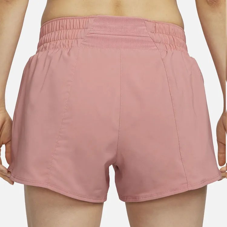 Nike Dri FIT One Swoosh Sports Shorts Women's Stardust Pink-2