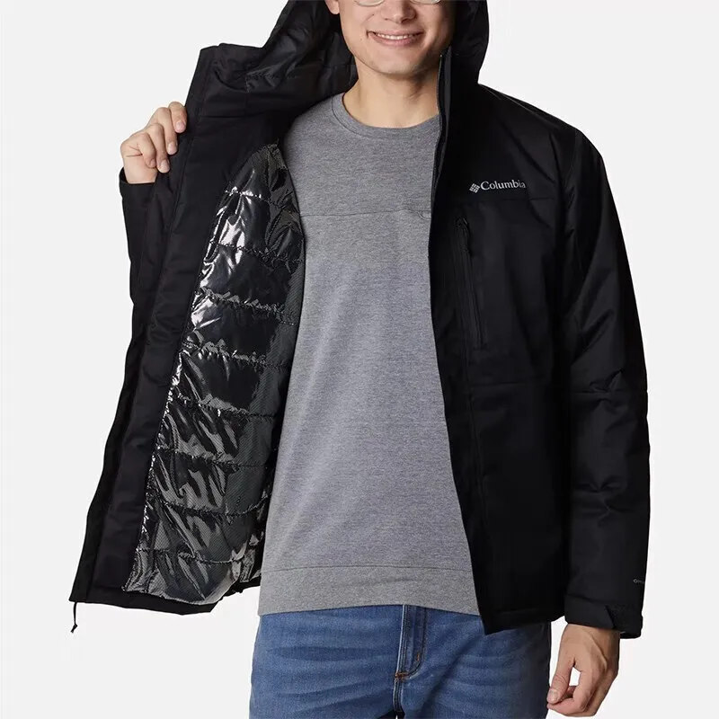Columbia Puffer Jackets Men Black-3