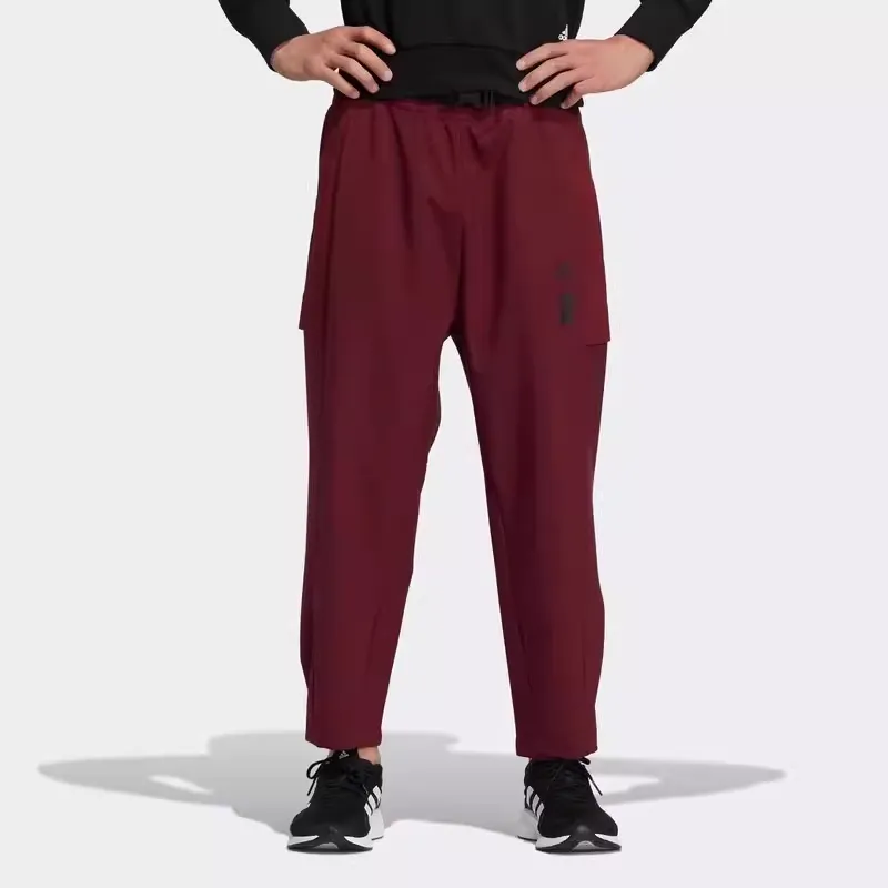 Adidas Wuji Series Casual Pants Men Dark Red-1