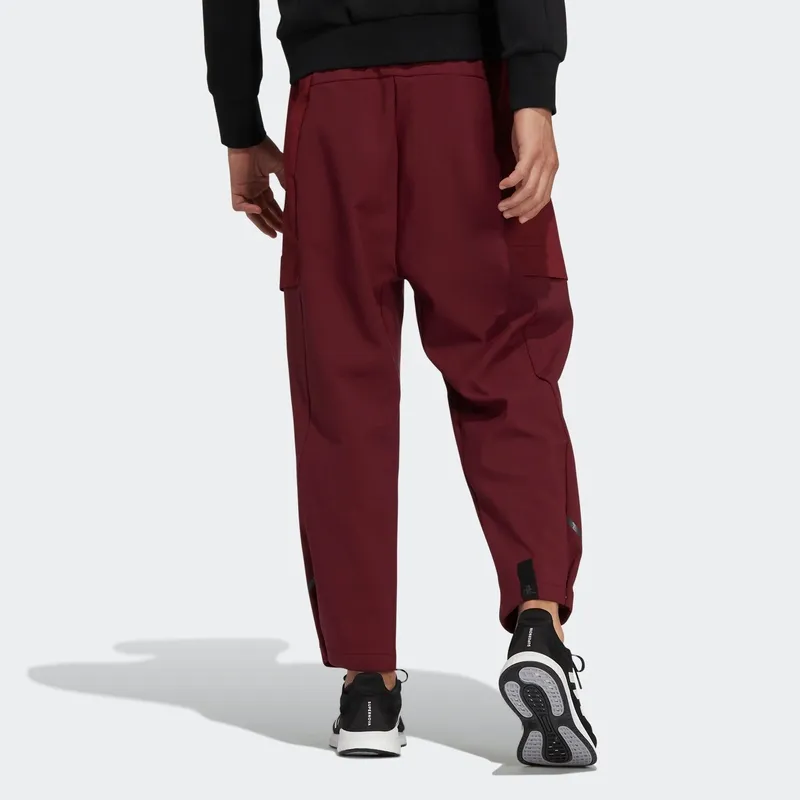 Adidas Wuji Series Casual Pants Men Dark Red-2