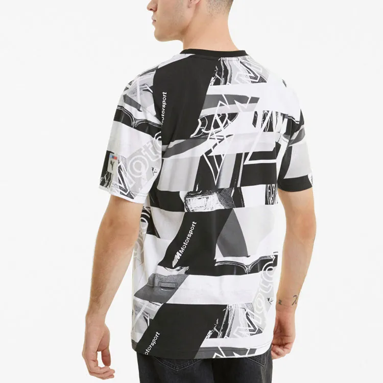 PUMA BMW T Shirts Men Black/White-3
