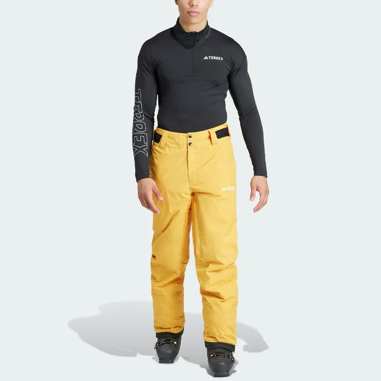 Adidas Ski Pants Men Yellow-4