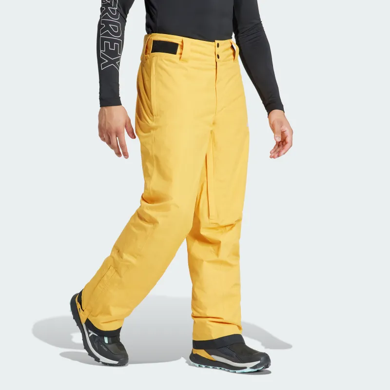 Adidas Ski Pants Men Yellow-3
