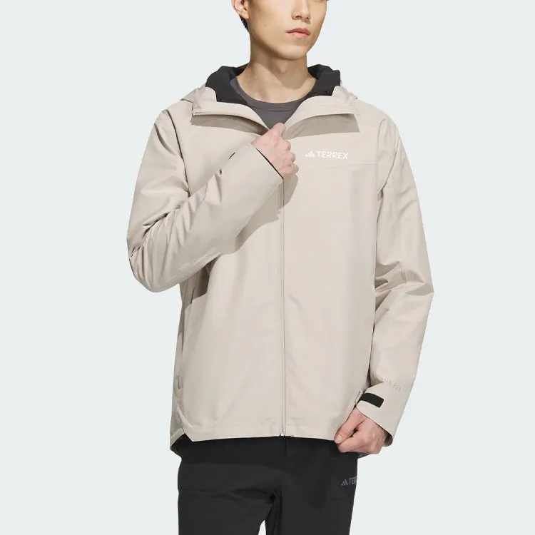 Adidas Windbreaker Jackets Men Light Khaki-2
