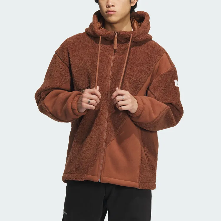 Adidas Lounge Jackets Men Brown-1