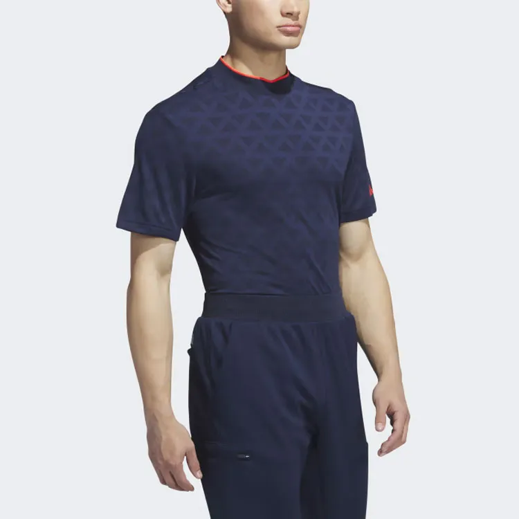 Adidas Free Shipping With AdiClub Adi Jacquard Mock Polo Shirt-3