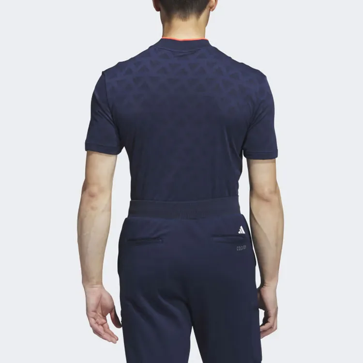 Adidas Free Shipping With AdiClub Adi Jacquard Mock Polo Shirt-2