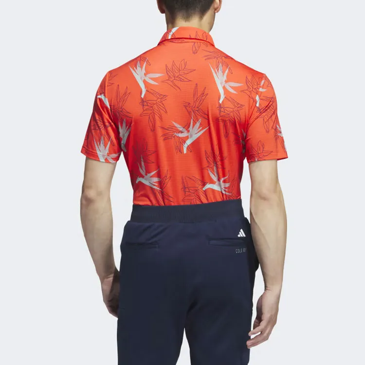 Adidas Polo Shirts Men Bright Red-3
