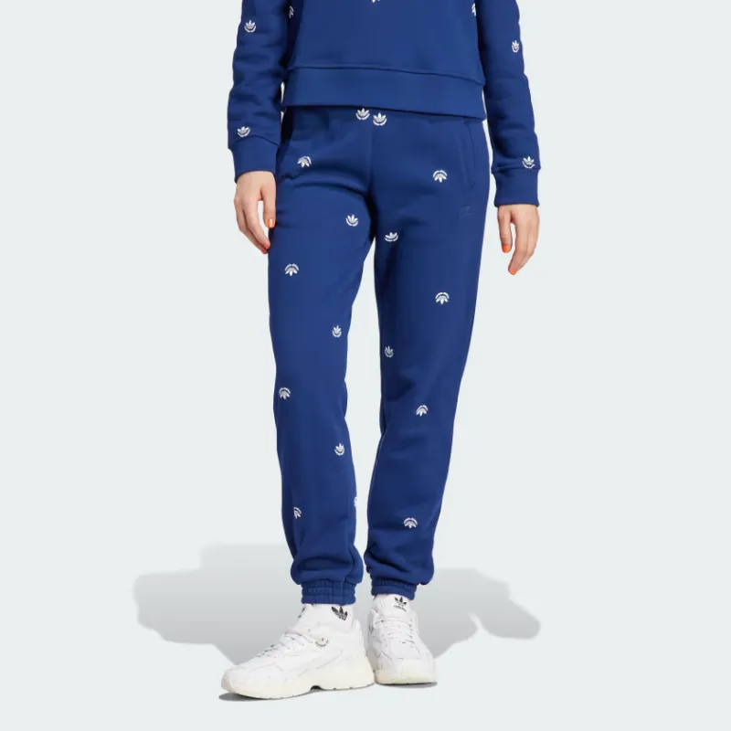Adidas Originals Knitted Sports Pants Women's Dark Blue-1
