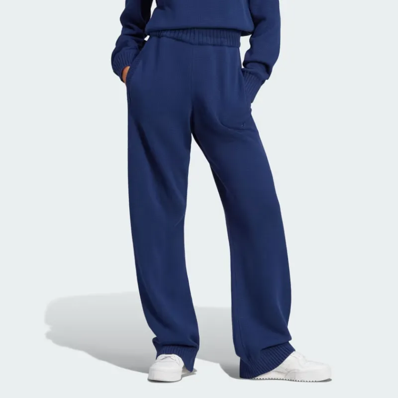 Adidas Essentials W Cotton Knitted Trousers-2