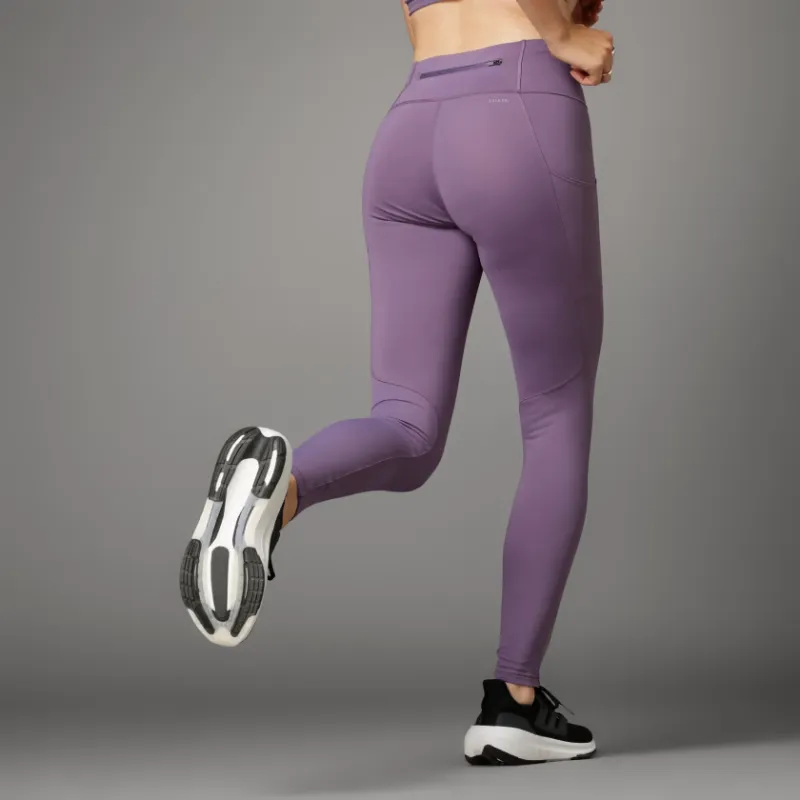 Adidas Women's Techfit Stash Pocket Full Length Leggings Shadow Violet-5