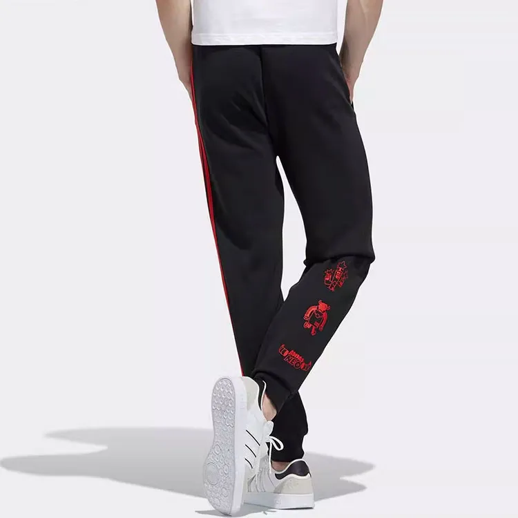 Adidas Neo Knitted Sweatpants Men Red Black-2