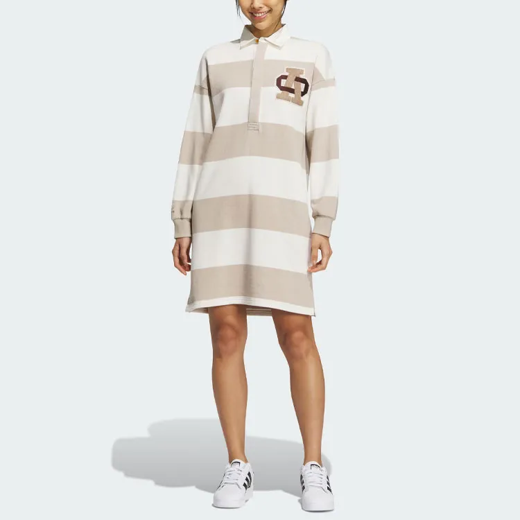 Adidas Originals Long Sleeved Dress Women's Light Umber-1