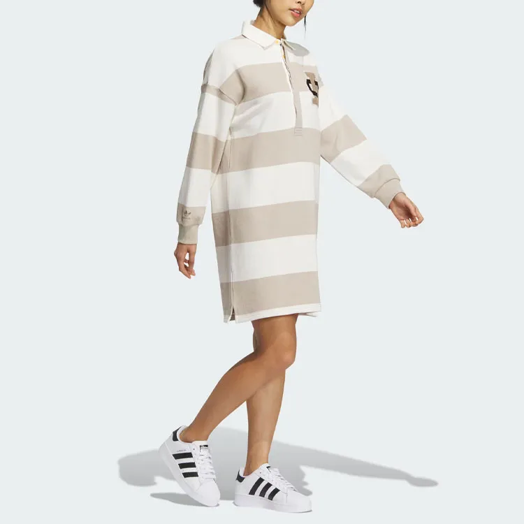 Adidas Originals Long Sleeved Dress Women's Light Umber-2