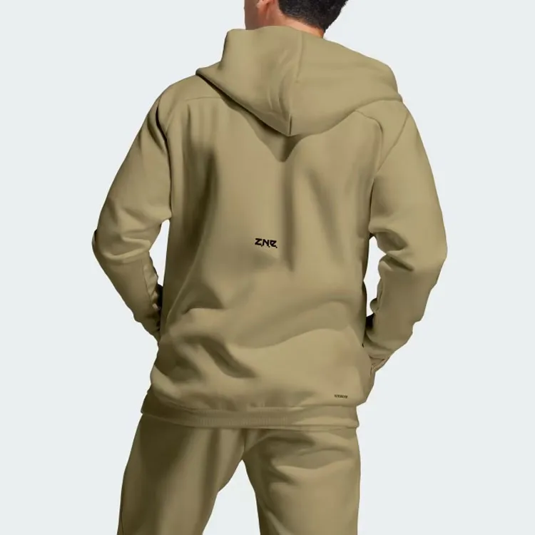 Adidas Z.N.E. Z.N.E. Premium Full-Zip Hooded Track Top Jackets Coats Men's Olive Green-2