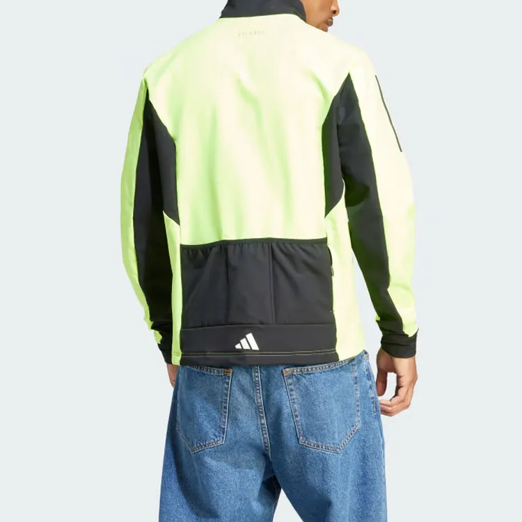 Adidas Cycling Jackets Men Lime Green-2