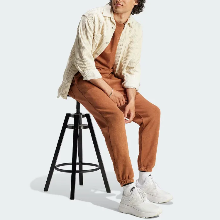 Adidas Knitted Sweatpants Men Brown-2