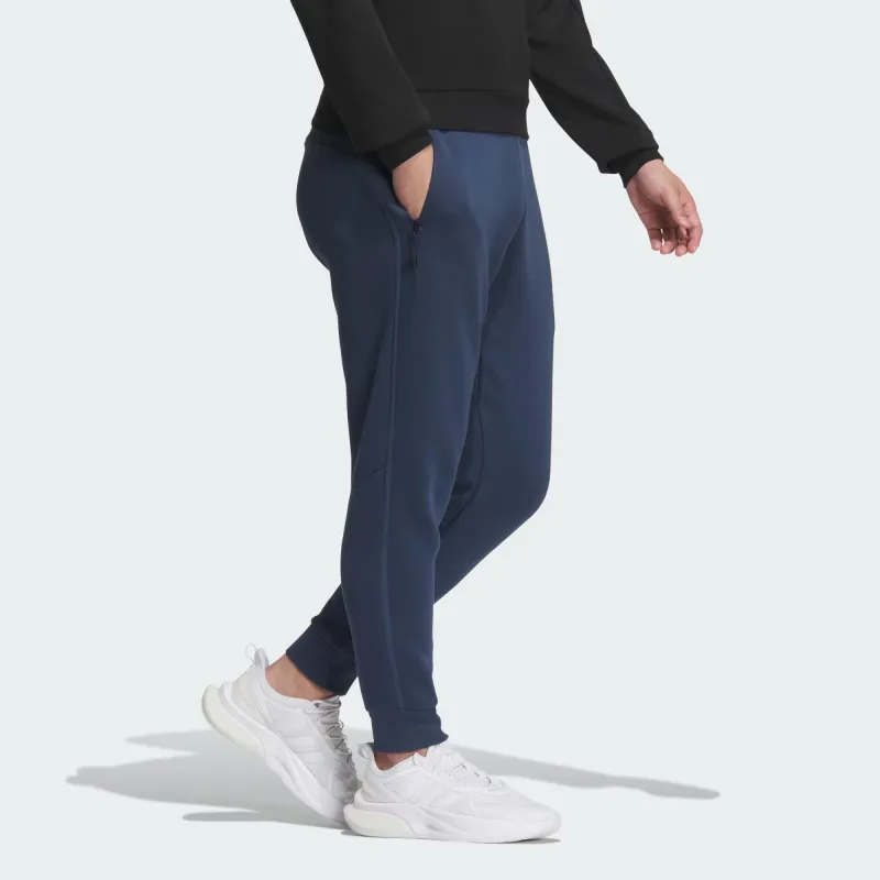 Adidas Knitted Sweatpants Men Navy Blue-3
