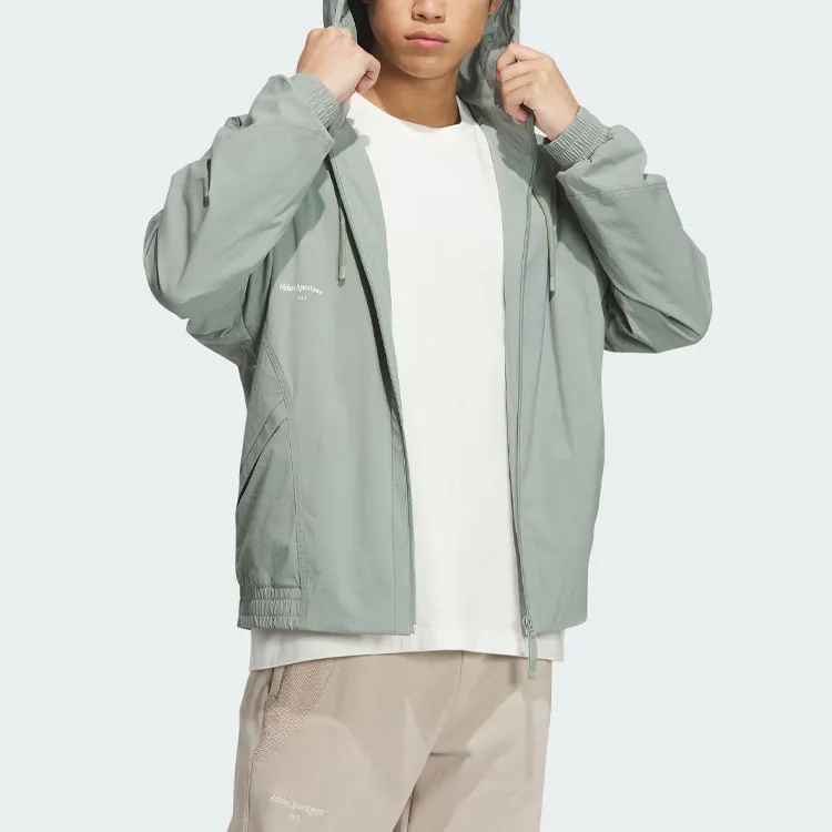 Adidas Lounge Jackets Coats Men's Dusty Green-3