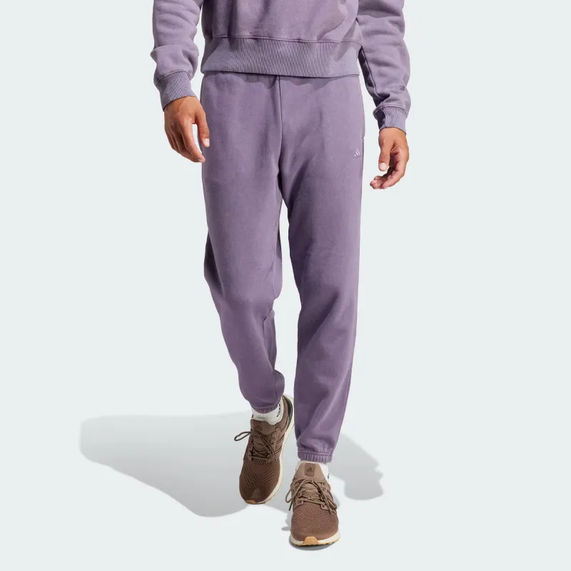 Adidas Knitted Sweatpants Men Dark Gray Violet-1
