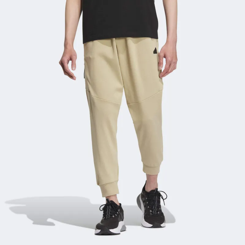 Adidas Knitted Sweatpants Men Beige Brown-1
