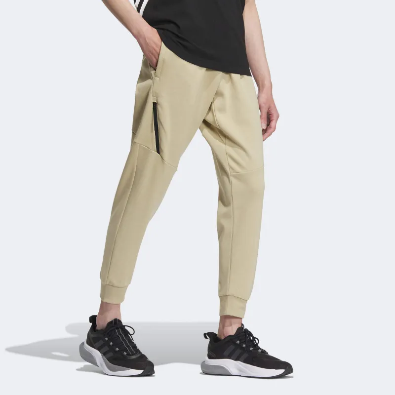 Adidas Knitted Sweatpants Men Beige Brown-3
