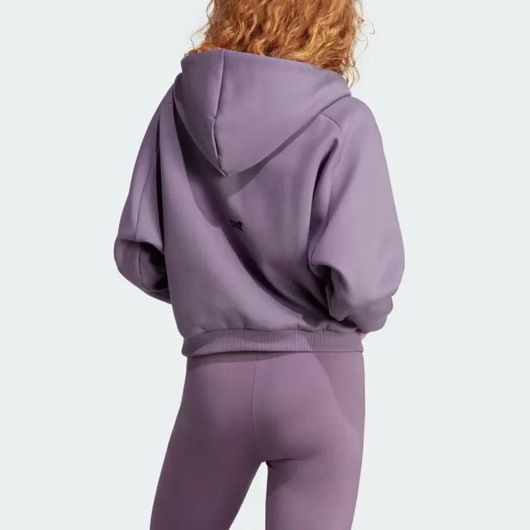 Adidas Z.N.E. Full-Zip Hoodie Sweatshirt Women's Contour Violet-2