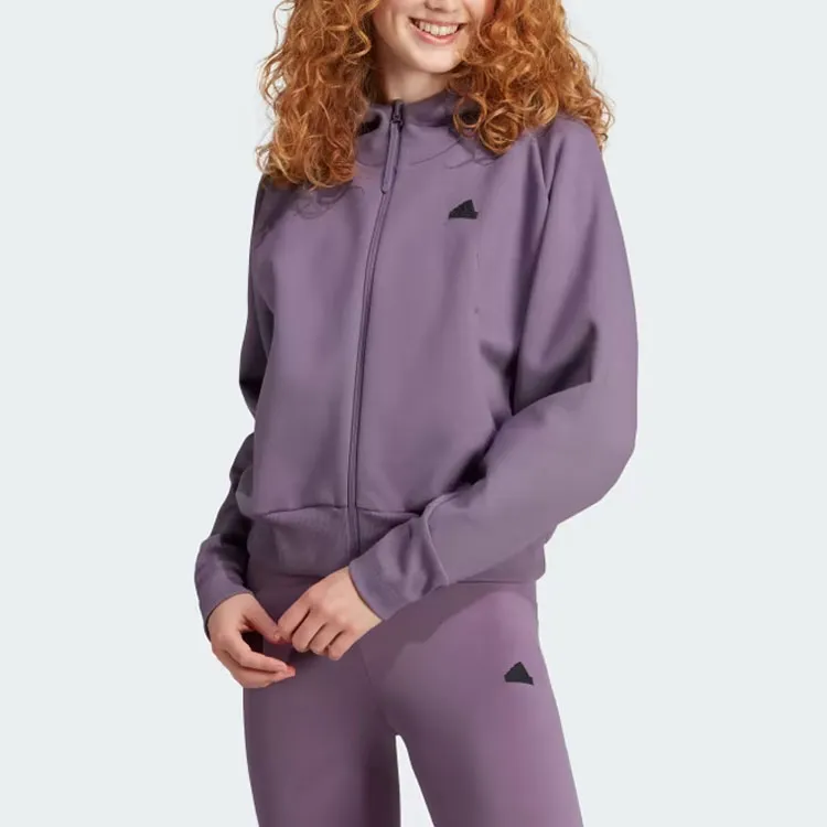 Adidas Z.N.E. Full-Zip Hoodie Sweatshirt Women's Contour Violet-1