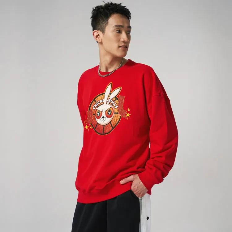 NBA Bulls Sweatshirts Unisex Crimson-1