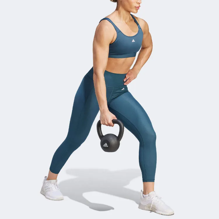 Adidas Free Shipping With AdiClub Optime Stash Pocket High-Waisted 7/8 Leggings-2