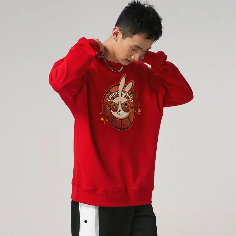 NBA Bulls Sweatshirts Unisex Crimson-2