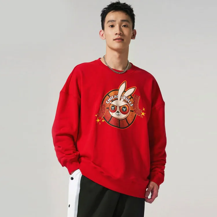 NBA Bulls Sweatshirts Unisex Crimson-3