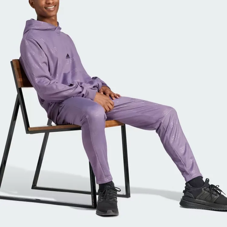 Adidas Knitted Sweatpants Men Purple-3