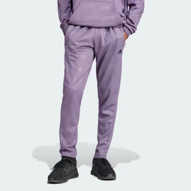 Adidas Knitted Sweatpants Men Purple-1