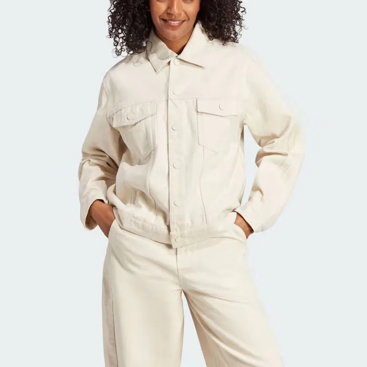 Adidas Originals Clover X KSENIASCHNAIDER Collaboration Series Jackets Women's Beige-1