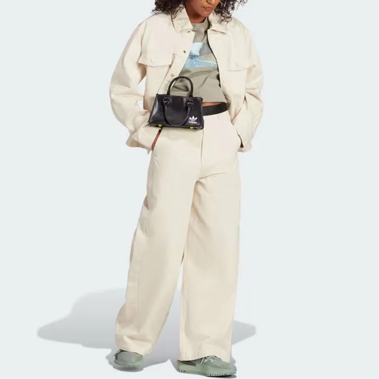 Adidas Originals Clover X KSENIASCHNAIDER Collaboration Series Jackets Women's Beige-3