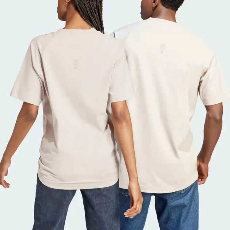 Adidas T Shirts Men Beige-2