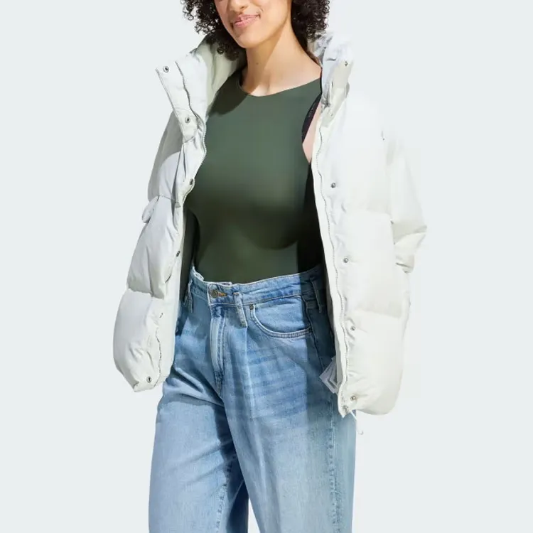 Adidas Down Jacket Women's Silver Green-1